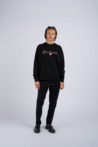 Rose Heirloom Crewneck — Script