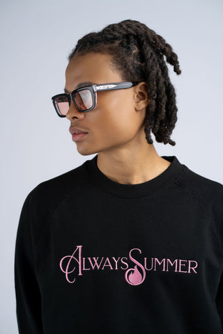 Rose Heirloom Crewneck — Script