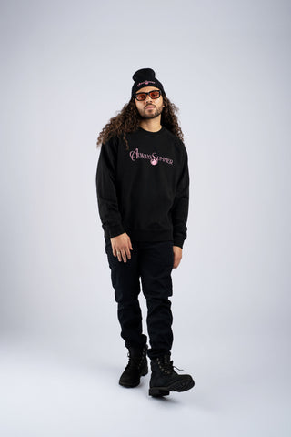 Rose Heirloom Crewneck — Script